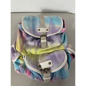 Olsenboye Tie Dye Backpack Glitter Straps Front Pocket‎ Colorful